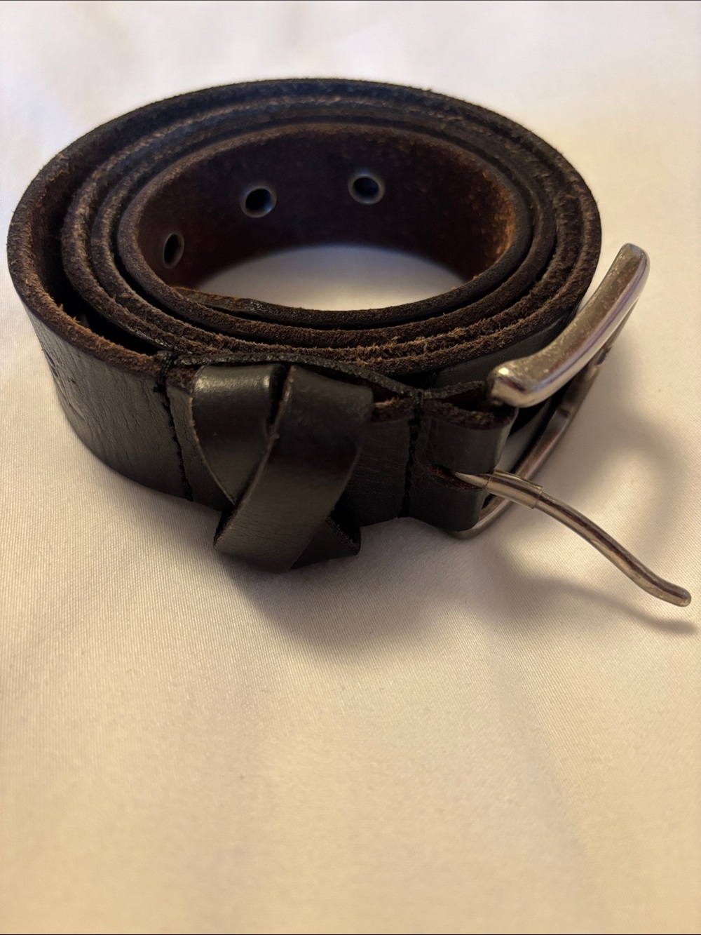 Classic Black Leather Women’s Belt
